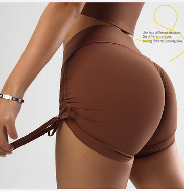 HERA FIT -  High Waist Tight/Slim Fit Stretch Yoga Workout Shorts