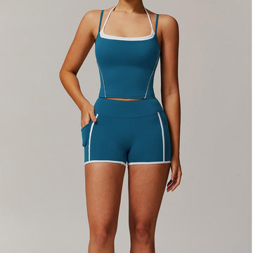 Hera Fit - Faux Two Piece /Workout Exercise Outfit