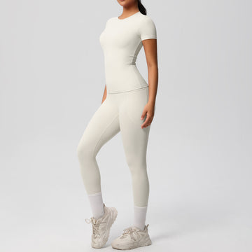 HERA FIT -  Tight Sports Short Sleeve /Slimming Fitness Set Women