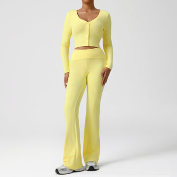 HERA FIT - Yoga / Long Sleeved /Running Workout Pants Sets