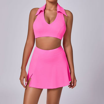 Hera Fit - Outdoor Polo Pocket/ Short Skirt /Workout Clothes /Tennis Set