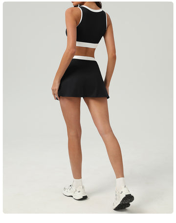 Hera Fit - Sports Bra/ Tennis Skirt Set/  Quick Drying/ Anti Emptied