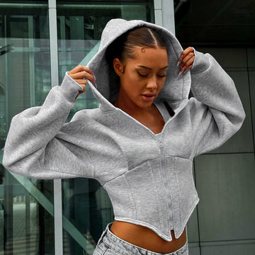 HERA FIT - Autumn/ Winter Casual Zipper Long Sleeve Hooded