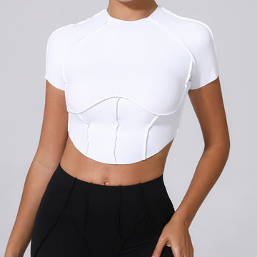 HERA FIT - Yoga Short Sleeve No Chest Pad Quick Drying