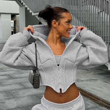 HERA FIT - Autumn/ Winter Casual Zipper Long Sleeve Hooded
