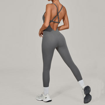 HERA FIT -Yoga Bodysuit Women Dance Beauty Back Tight Sports Fitness One Piece