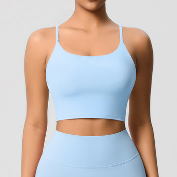 HERA FIT - Underwear with Chest Pad Thin Strap Beauty Back Fitness Vest