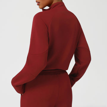 Hera Fit - Autumn Winter/Casual Yoga Clothes Long Sleeved Jacket Half Zipper Fitness Clothes