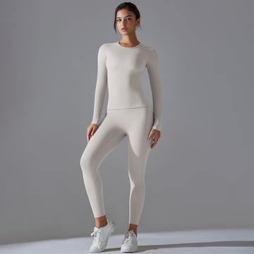 HERA FIT -Winter Brushed Long Sleeve/ Yoga Clothes/ Workout Clothes/ Long Sleeve Top Set