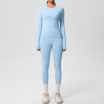 Quick Drying/ Nude Feel /Tight Long Sleeve/ Yoga/  Fitness Pants Sports Set