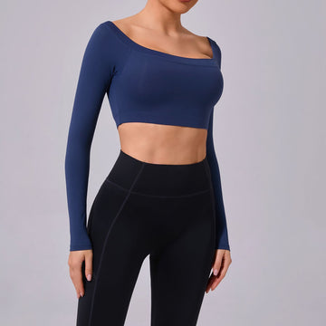 HeraFit - Off Shoulder T-shirt /Long Sleeve /Yoga Top