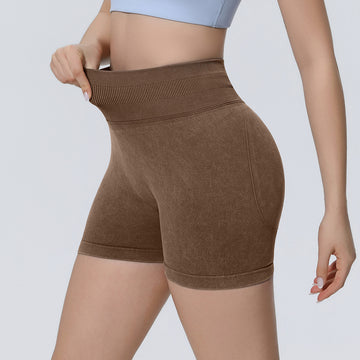 HERA FIT - Shorts High Waist Hip Lift Shorts Skinny Running Sports Fitness Yoga Pants Women