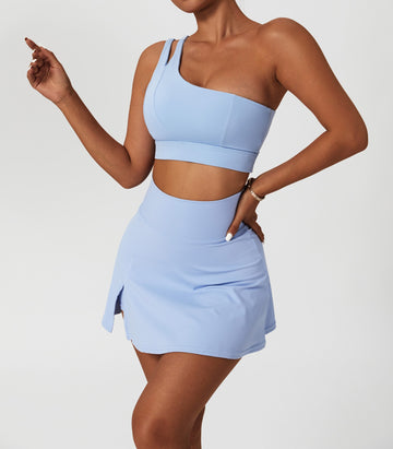 Hera Fit - Oblique Shoulder Bra/ Yoga Suit /Quick Drying Sports Suit
