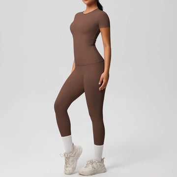 HERA FIT -  Tight Sports Short Sleeve /Slimming Fitness Set Women