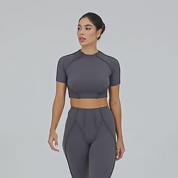 HERA FIT - Short Sleeve Top High Elastic /Sports Workout Clothes